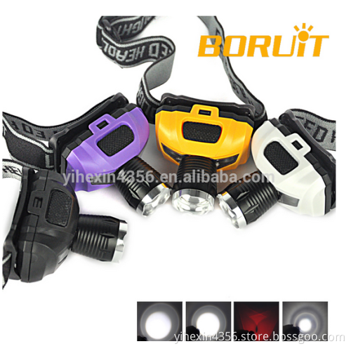 Protable Zoomble Mini LED Headlamp for hiking, fishing, camping